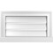Ekena Millwork Vertical Surface Mount PVC Gable Vent: Functional, w/ 2"W x 2"P Brickmould Sill Frame, 20"W x 12"H GVPVE20X1203SF - alternate 1